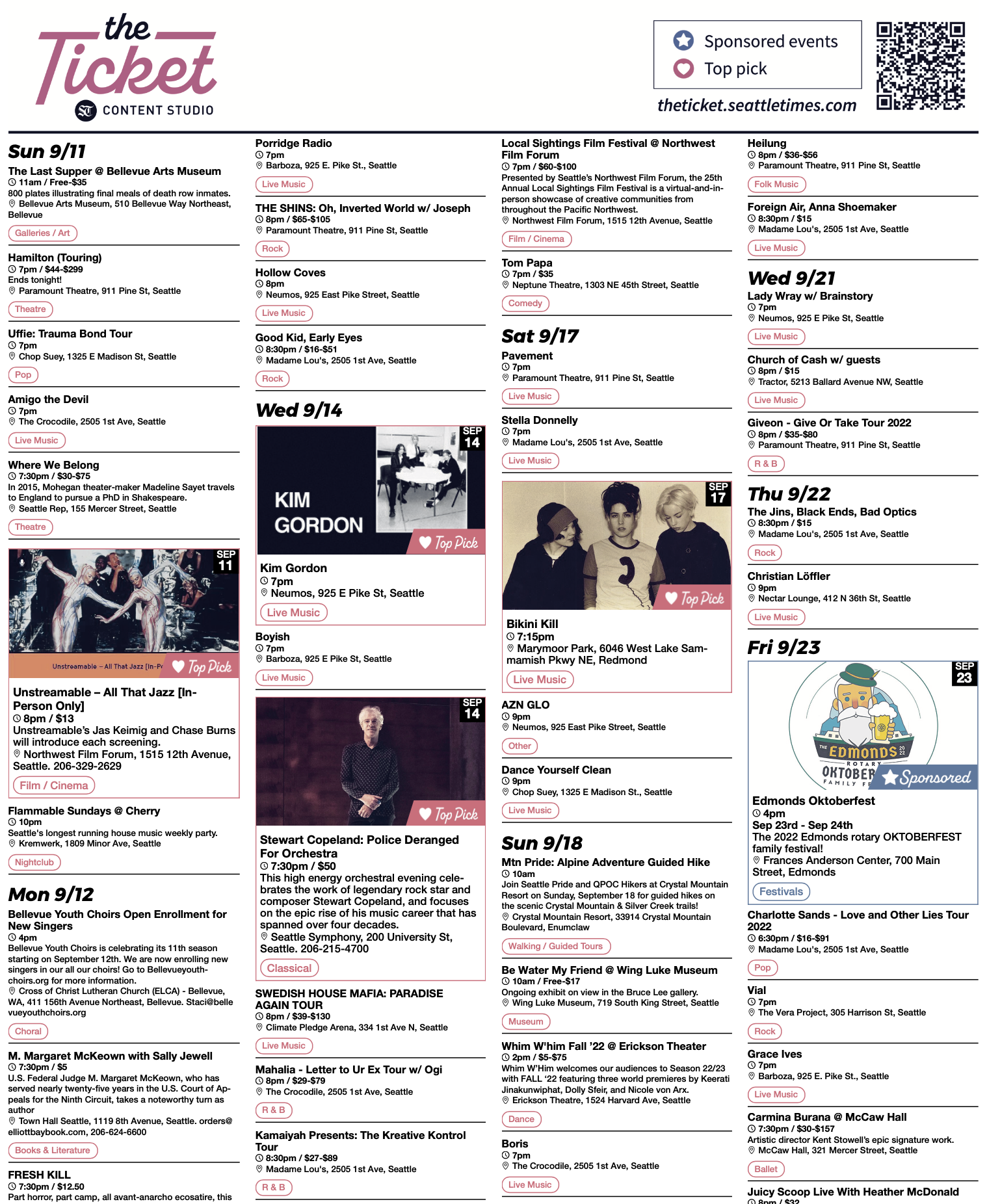 Seattle Times Events In Print Partners